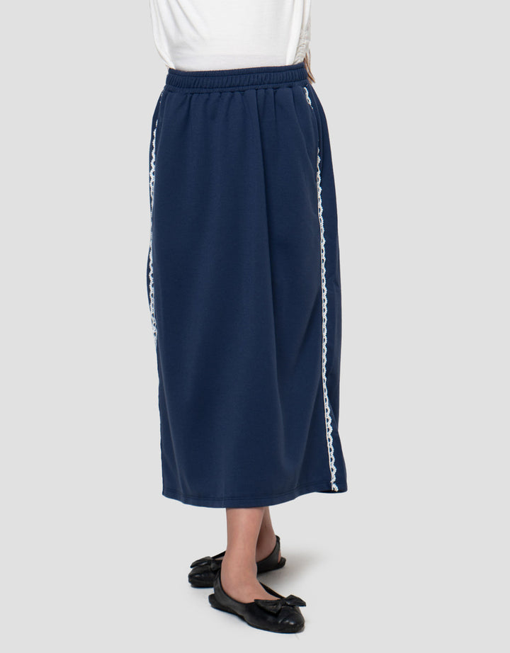 Nevada Knit Renda Rok Midi Anak Perempuan