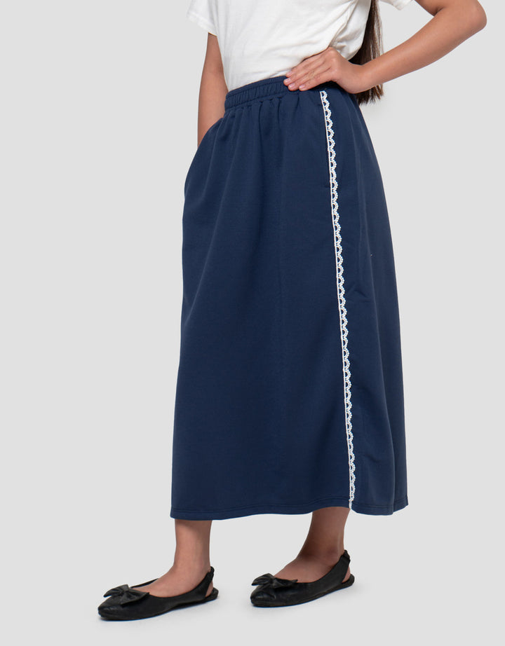 Nevada Knit Renda Rok Midi Anak Perempuan