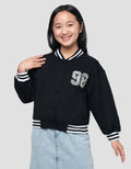 Nevada Bordir 86 Jaket Varsity Anak Perempuan