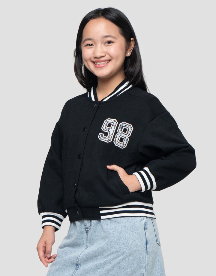Nevada Bordir 86 Jaket Varsity Anak Perempuan