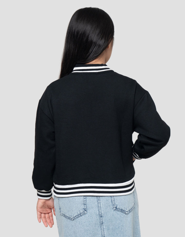 Nevada Bordir 86 Jaket Varsity Anak Perempuan