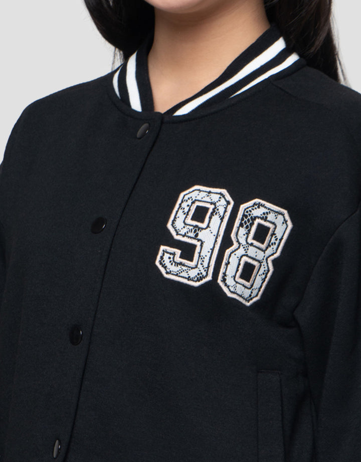 Nevada Bordir 86 Jaket Varsity Anak Perempuan