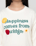 Nevada Happiness Comes From Within Sweater Anak Perempuan