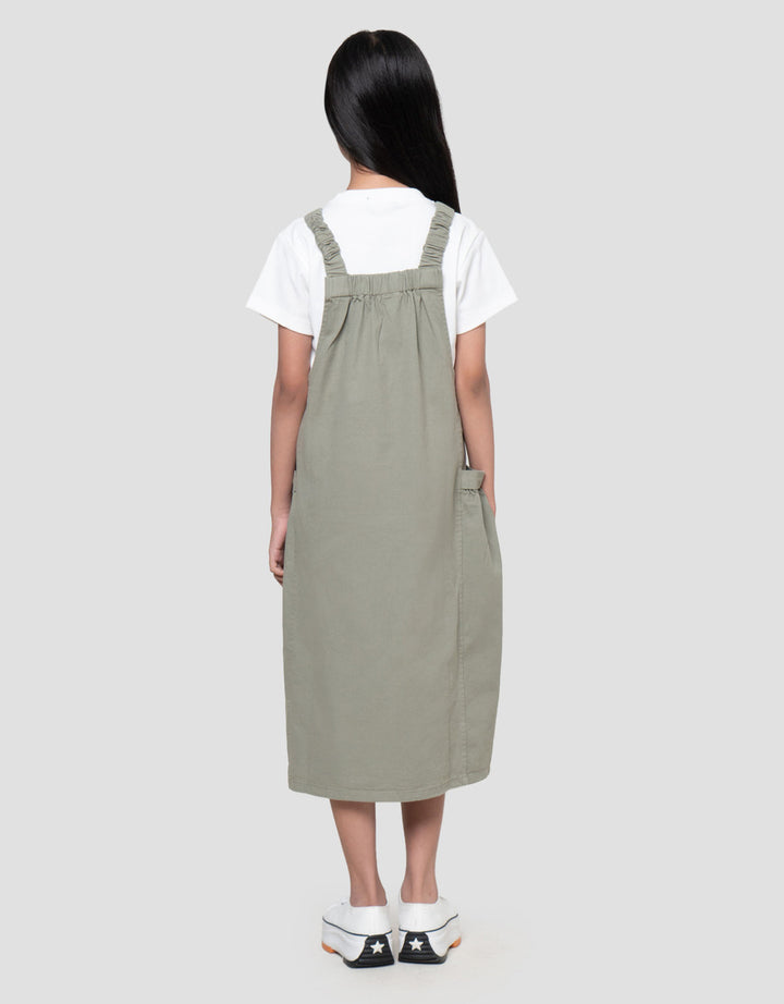 Nevada Midi Dress Overall With Inner Anak Perempuan