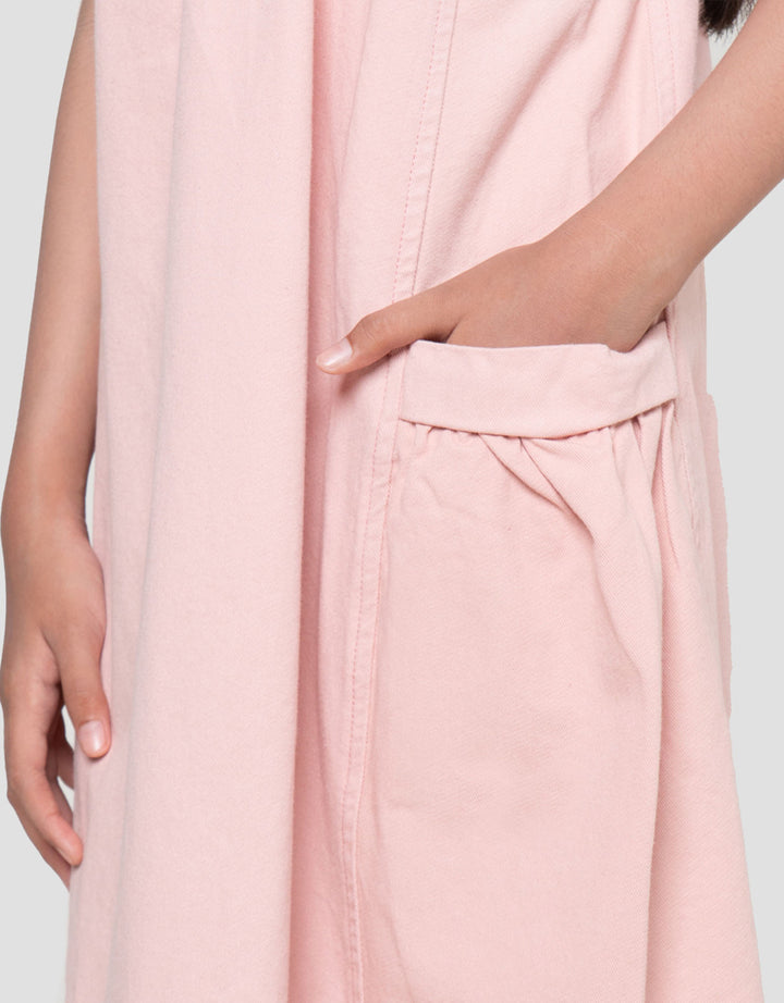 Nevada Midi Dress Overall With Inner Anak Perempuan