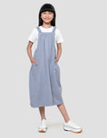 Nevada Midi Dress Overall With Inner Anak Perempuan