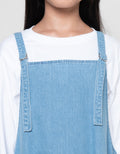 Nevada Dress Overall Denim With Inner Anak Perempuan