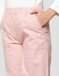 Nevada Woven Aplikasi Pita Celana Jogger Anak Peremuan