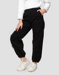 Nevada Woven Aplikasi Pita Celana Jogger Anak Peremuan