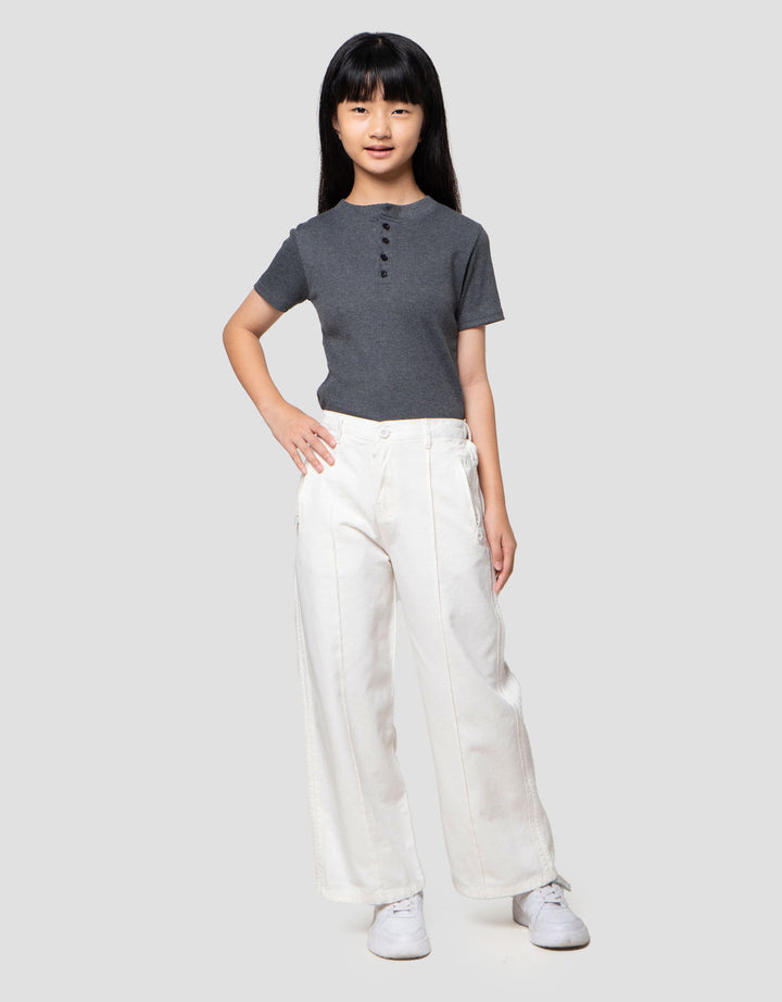 Nevada Stripe Zipper Celana Anak Perempuan