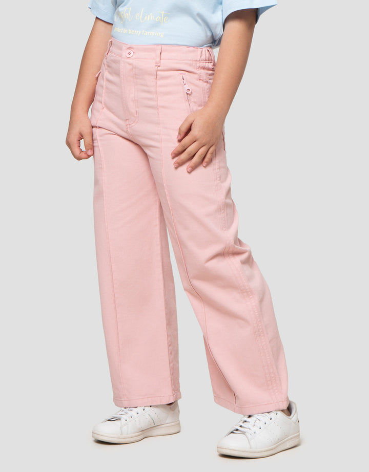 Nevada Stripe Zipper Celana Anak Perempuan