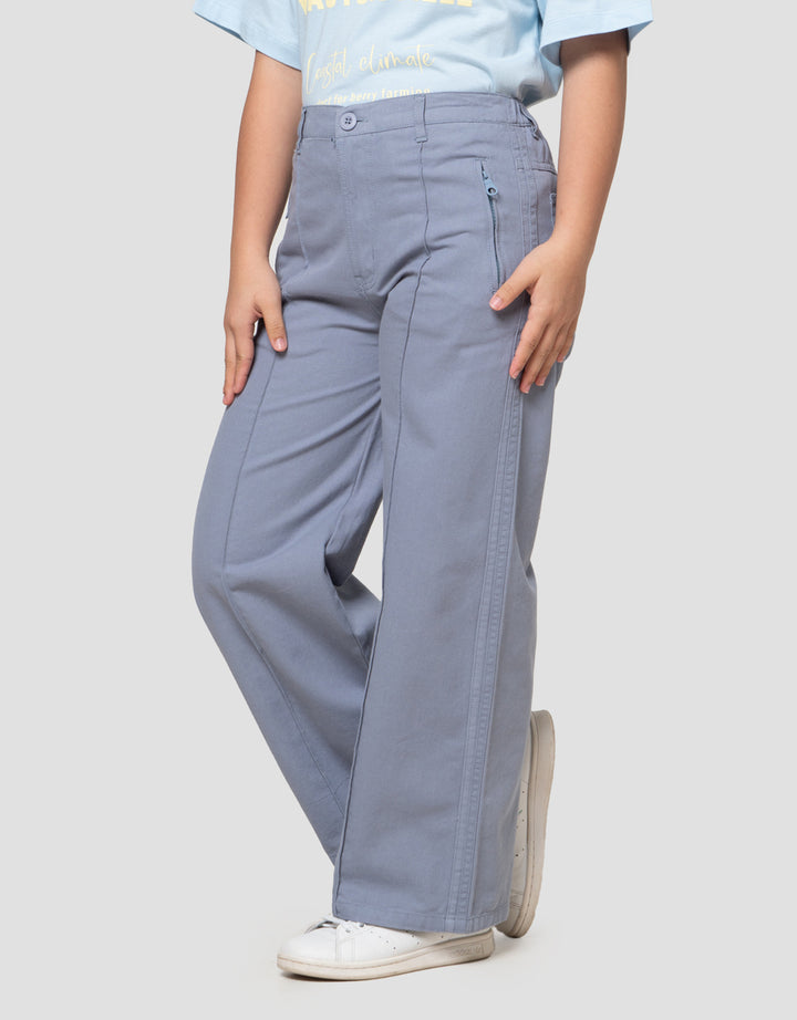 Nevada Stripe Zipper Celana Anak Perempuan