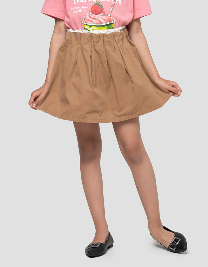 Nevada Double Waist Lipit Rok Celana Anak Perempuan