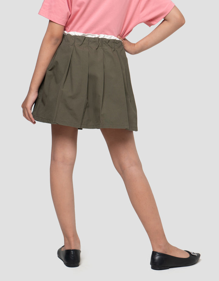 Nevada Double Waist Lipit Rok Celana Anak Perempuan