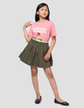 Nevada Double Waist Lipit Rok Celana Anak Perempuan