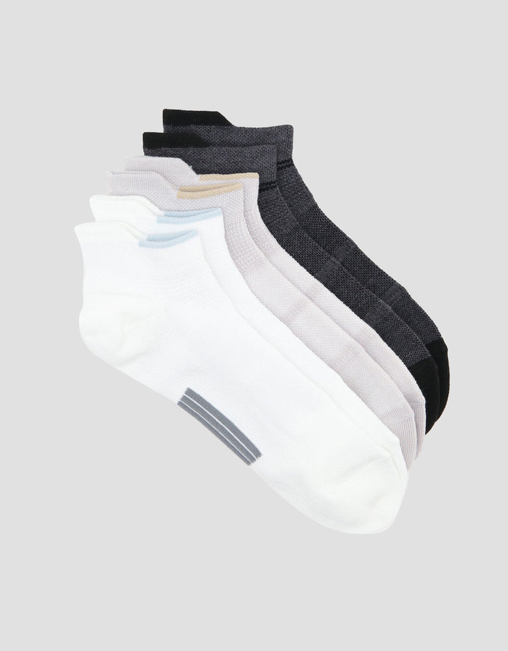 Cole 3Pk Ankle Sport Compression Kaus Kaki Pria