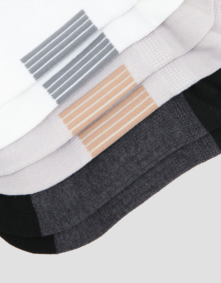 Cole 3Pk Ankle Sport Compression Kaus Kaki Pria