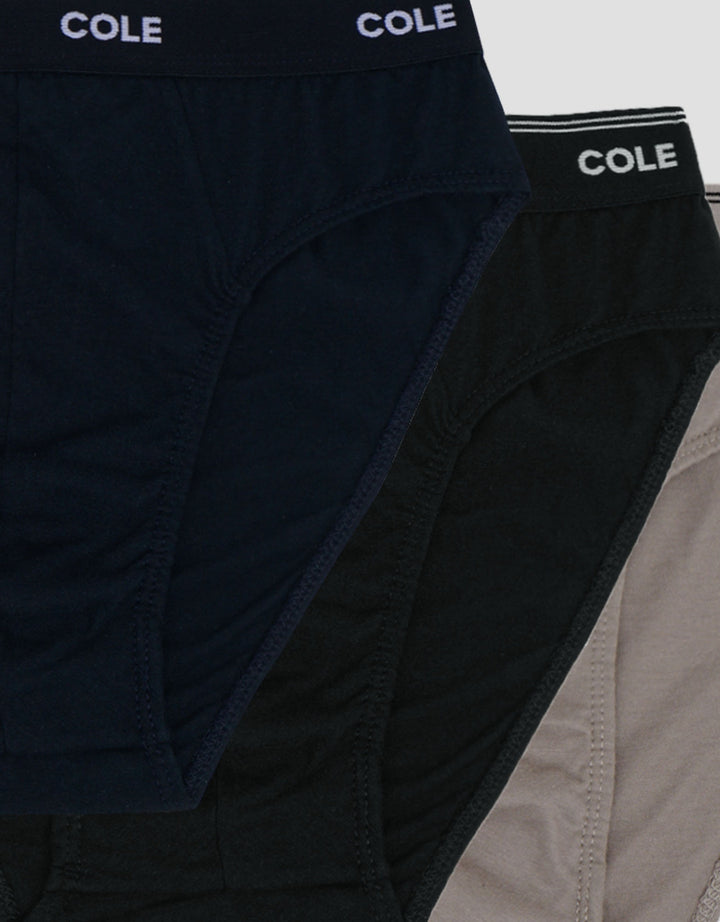 Cole Elastic Double Upperline 3Pk Celana Dalam Pria
