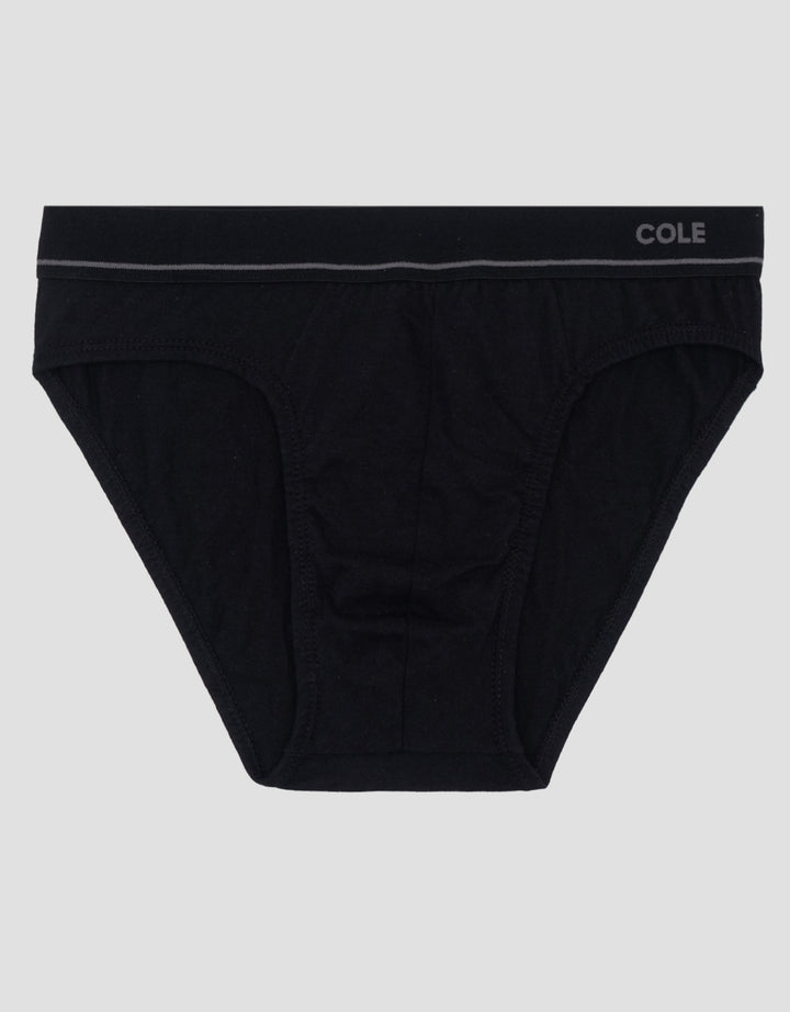 Cole 3Pk Brief Elastic Wb Cotton Deboss Logo Celana Dalam Pria