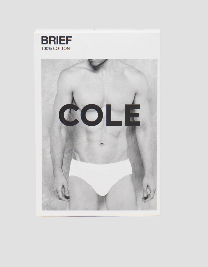 Cole 3Pk Brief Elastic Wb Cotton Deboss Logo Celana Dalam Pria