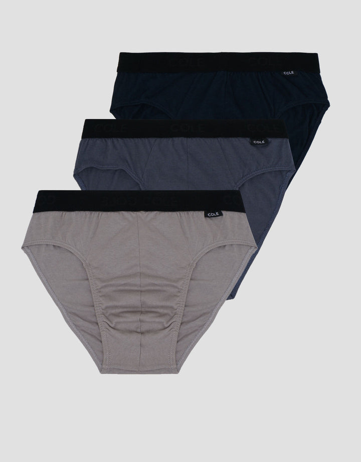 Cole Elastic 2 Stripe With Logo 3Pk Celana Dalam Pria