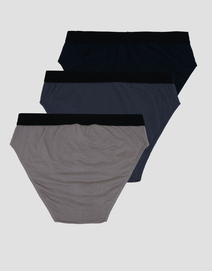 Cole Elastic 2 Stripe With Logo 3Pk Celana Dalam Pria