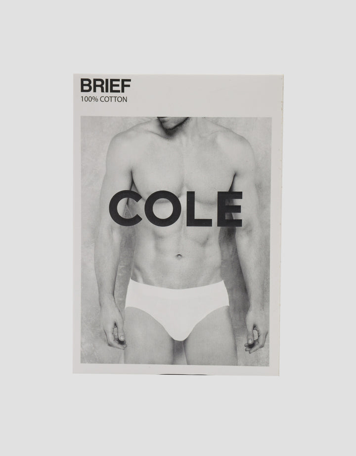 Cole 3Pk Elastic Wb Textured Cotton Solid Celana Dalam Pria