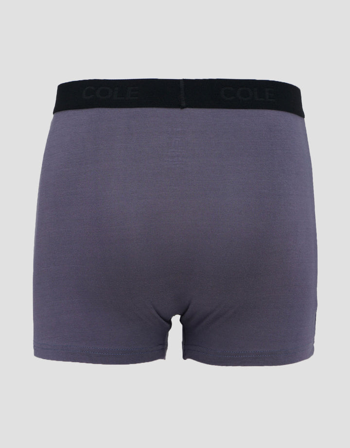 Cole 2Pk ElasticmWb Rayon Solid Crelana Boxer Pria