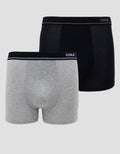 Cole 2Pk Boxer Elastic Wb Rayon Deboss Logo Celana Boxer Pria