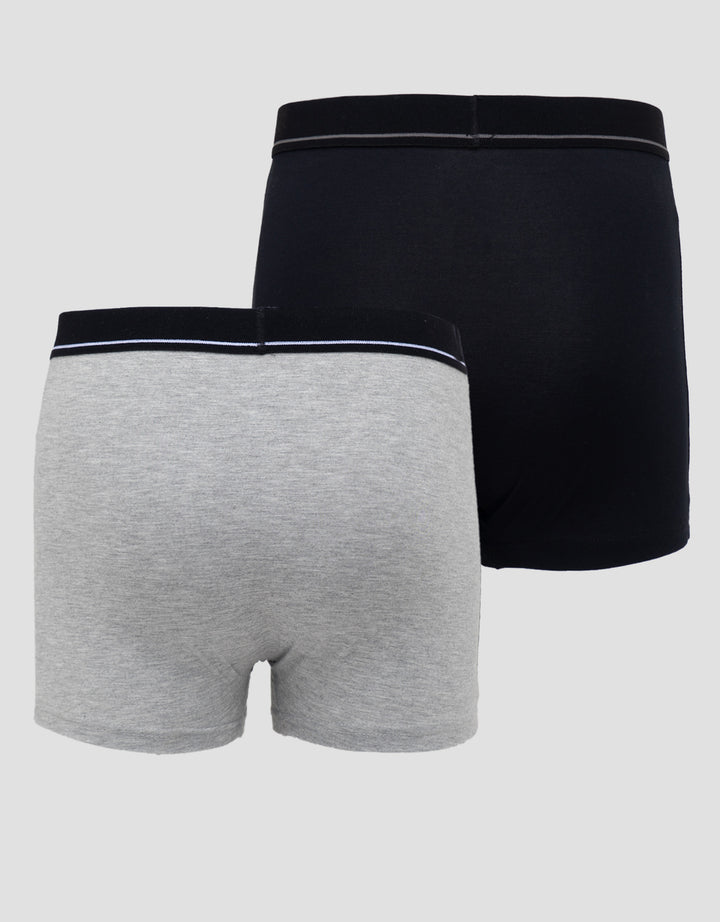 Cole 2Pk Boxer Elastic Wb Rayon Deboss Logo Celana Boxer Pria
