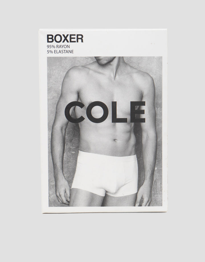 Cole 2Pk Boxer Elastic Wb Rayon Deboss Logo Celana Boxer Pria