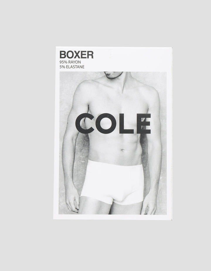 Cole 2Pk Elastic Wb Textured Rayon Solid Boxer Pria