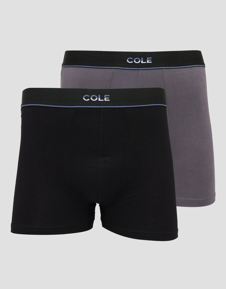 Cole 2Pk Center Logo Underline Boxer Pria