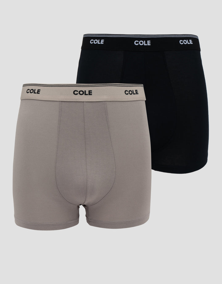 Cole 2Pk Double Upper Line Celana Boxer Pria