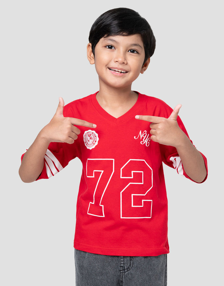 Little M 3/4 T-Shirt 72 Nyc Kaos Anak Laki-laki