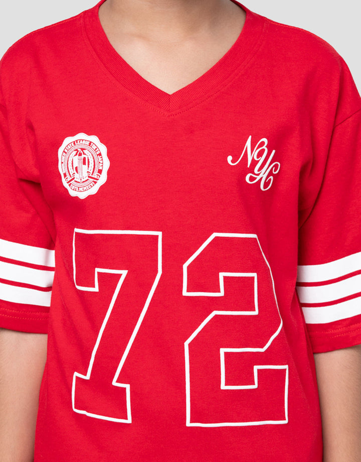 Little M 3/4 T-Shirt 72 Nyc Kaos Anak Laki-laki