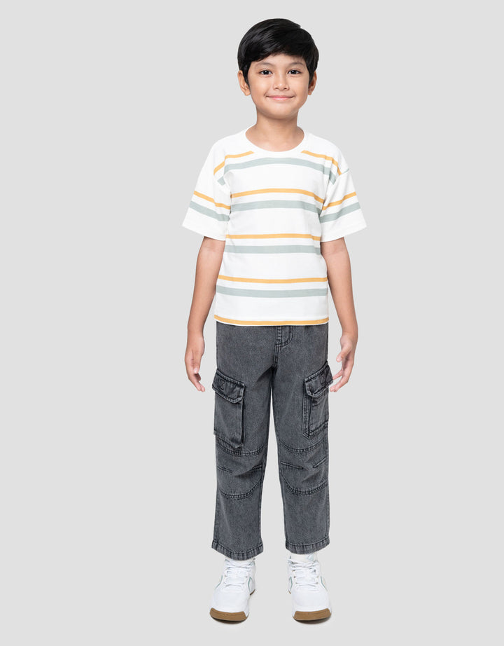 Little M Tr Balik Slr 2 Warna Kaos Oversize Anak Laki-laki