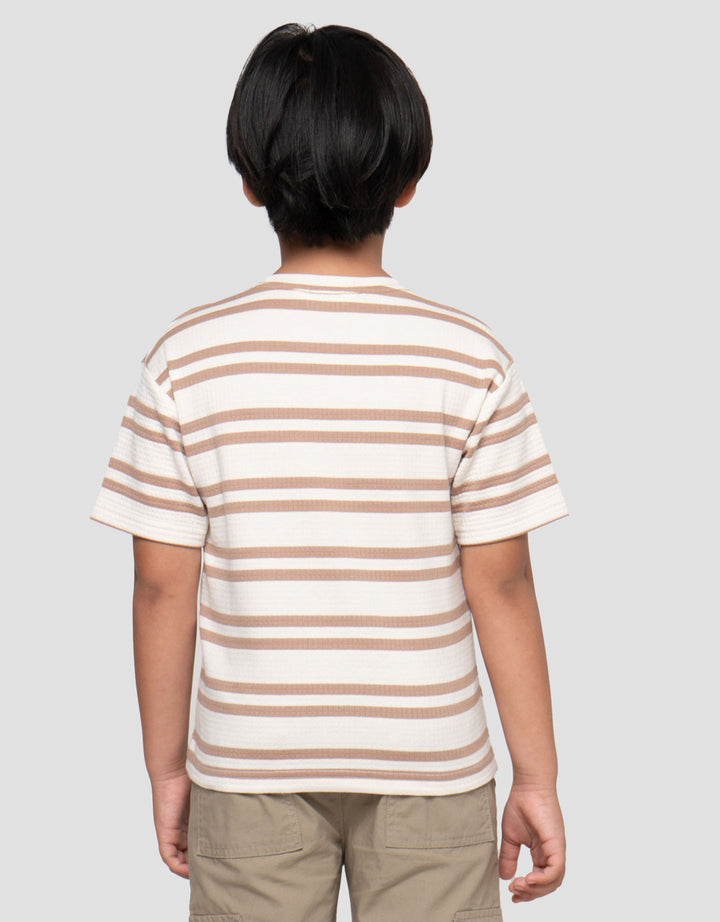 Little M Tex Salur Besar Kaos Oversize Anak Laki-laki