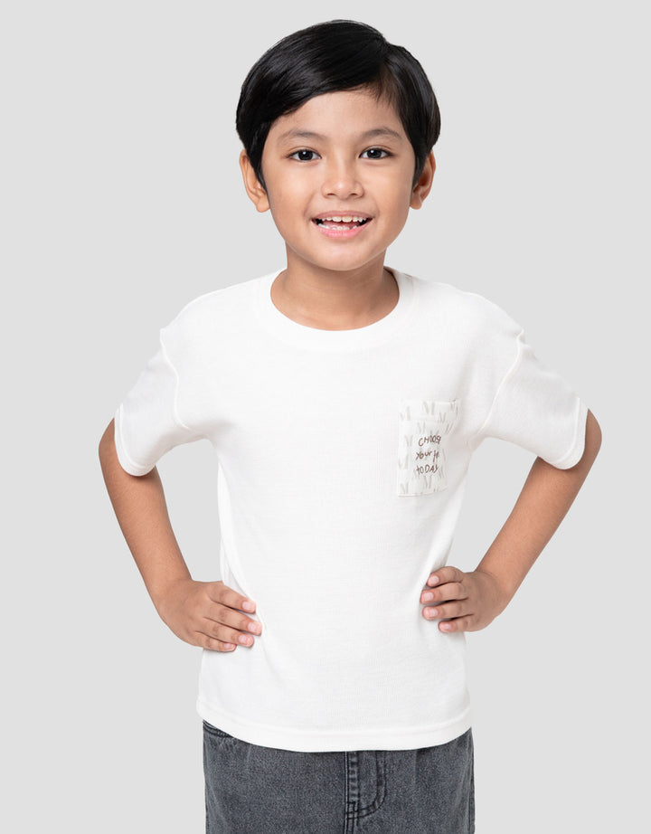 Little M Ktg Tex Wafel Kaos Oversize Anak Laki-laki