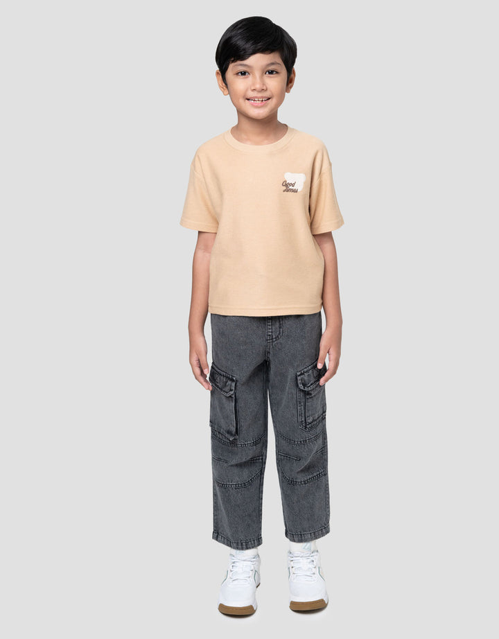 Little M Terry Bear G.Times Kaos Oversize Anak Laki-laki