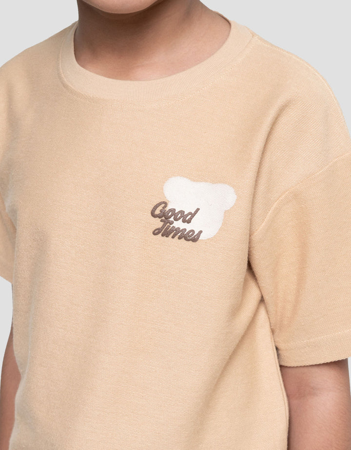 Little M Terry Bear G.Times Kaos Oversize Anak Laki-laki