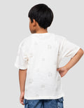 Little M Slub Print Car Truck Kaos Oversize Anak Laki-laki