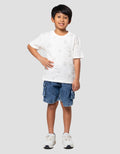 Little M Slub Print Car Truck Kaos Oversize Anak Laki-laki