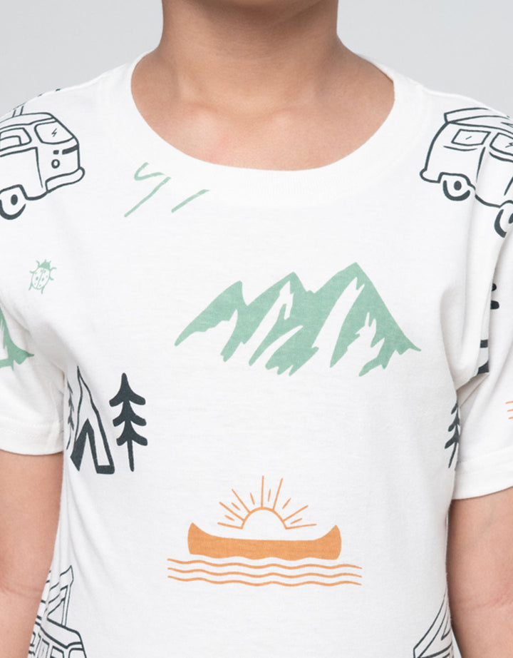 Little M Print Outdoor Adv Kaos Anak Laki-laki