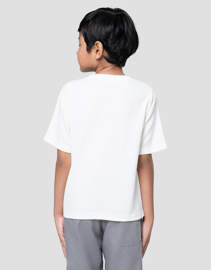 Little M Tex Dino Aplikasi Kaos Oversize Anak Laki-laki
