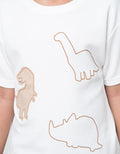Little M Tex Dino Aplikasi Kaos Oversize Anak Laki-laki