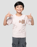 Little M Tex Kontruksi Kaos Oversize Anak Laki-laki