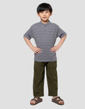 Little M Henley  Kaos Lengan Pendek Anak Laki-Laki