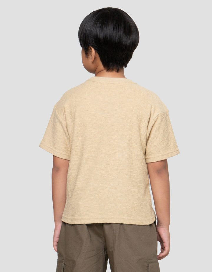 Little M Textured Kaos Lengan Pendek Anak Laki-Laki