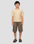 Little M Textured Kaos Lengan Pendek Anak Laki-Laki